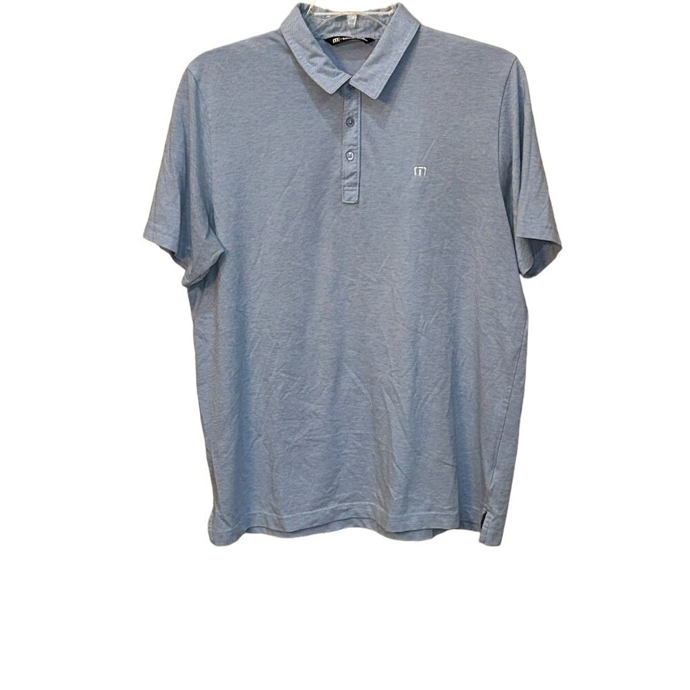 Travis Mathew Blue Golf Polo Shirt Size‎ XL